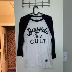 Bayside Band Official Merch Bayside is a Cult Baseball Tee size Small